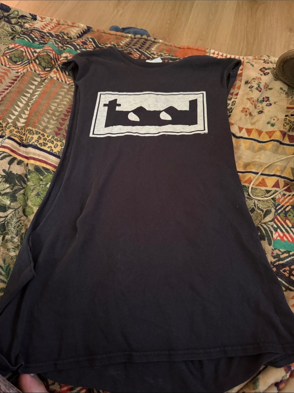 Vintage TOOL  Logo Black Muscle Tee